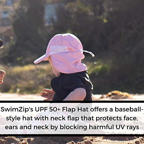 Boyun Flep ve Ayarlanabilir Gergi ile SwimZip UPF 50 + Çocuk Beyzbol Şapkası