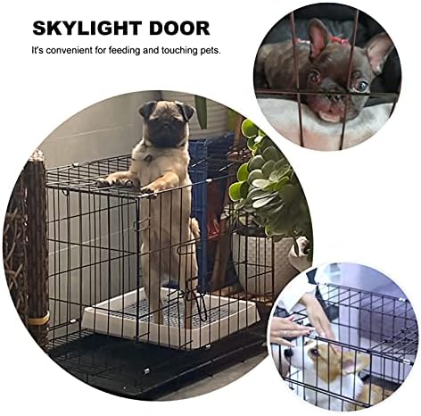 Balacoo Pet Katlanır Kafes Orta evcil hayvan kafesi Katlanabilir Köpek Sandık Tuvalet Köpek Kedi Tavşan Kapalı Ourdoor için Uygun