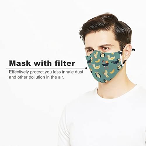 Yüz maskeleri ördek baykuş yeniden kullanılabilir toz geçirmez yüz maskesi yetişkin erkekler kadınlar için 1 ADET