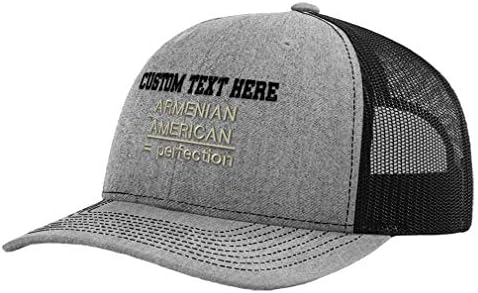 Özel Richardson kamyon şoförü şapkası Ermeni Amerikan Mükemmellik Nakış Polyester