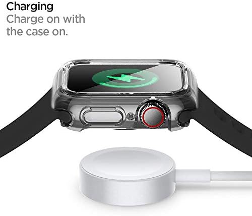 Spıgen Ultra Hybrid Apple Watch Ekran Koruyucu Kılıf Serisi 6/SE/5/4 (40mm) için Tasarlandı-Kristal Berraklığında