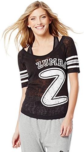 Zumba Fitness Kadın Takımı Pride Tükenmişlik Tişörtü, Siyaha Dönüş, XX-Large