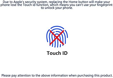 Ev Düğmesi Değiştirme ile Uyumlu iPhone 7/8 ve iPhone 7 Artı / 8 Artı (Beyaz), Flex Kablo Konektörü + Onarım Araçları ile Ekran
