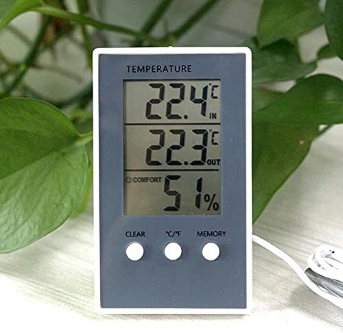 AEBDF Dijital Termometre Higrometre Kapalı Açık Sıcaklık Nem Ölçer Ekran Hava İstasyonu Monitör Ölçer LCD Ekran Sıcak