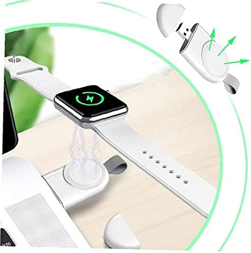 USB İzle Şarj İwatch Kablosuz Şarj Taşınabilir Kablosuz Hızlı Şarj Apple Watch Beyaz ile Uyumlu