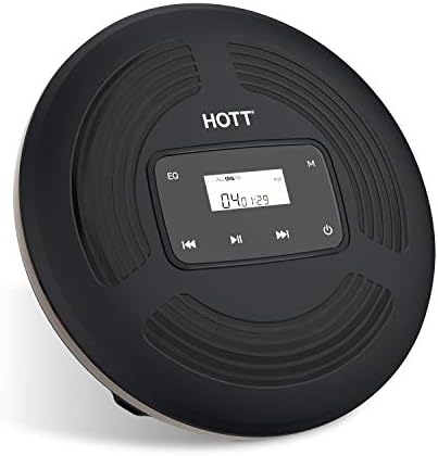 HOTT CD903 taşınabilir CD Çalar Şarj Edilebilir Dokunmatik Düğmeler ve arka ışık Ekran ile Ev Seyahat ve araba için Stereo kulaklıklar