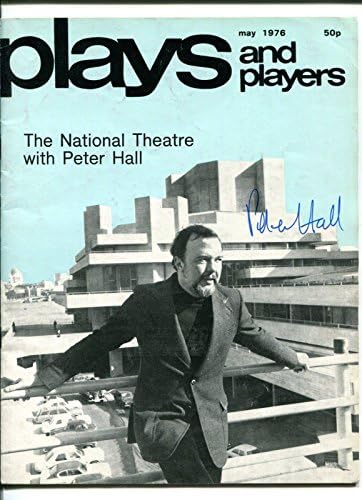 Peter Hall Royal Shakespeare İmzalı İmzalı Oyunlar Ve Oyuncular Fotoğraf Dergisi-İmzalı MLB Dergileri