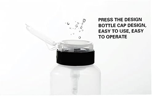 2 ADET Doldurulabilir şişeler tırnak boş Plastik pompa basın sıvı konteyner Oje temiz Sıvı su için