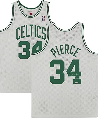 Paul Pierce Boston Celtics İmzalı Beyaz 2007-08 Mitchell & Ness Replika FormasıGerçek Yazılı-İmzalı NBA Formaları