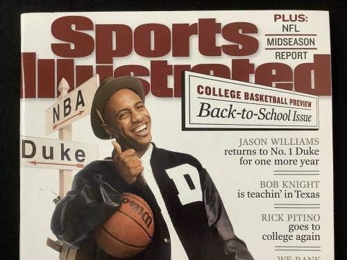 Mike Krzyzewski İmzalı Sports Illustrated 11/19/01 Etiketsiz Duke İmzalı JSA-İmzalı Üniversite Dergileri