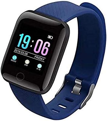 kadınlar için hhscute Akıllı Saatler, Android/iOS Telefonlar için Kol Saati Attemper Fitness Tracker Suya Dayanıklı Spor (Mavi)