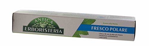 Antica Erboristeria: Fresco Polare Ferahlatıcı Diş Macunu-2,5 Sıvı Ons (75ml) Tüp (4'lü Paket ) [ İtalyan İthalatı ]