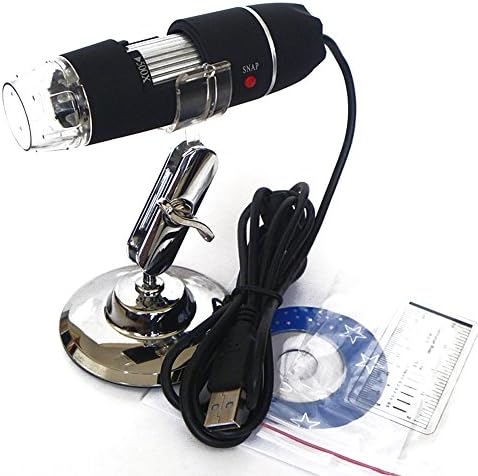 ınnolife Taşınabilir 50X-500X Büyütme 8-LED USB Dijital Mikroskop Endoskop Eğitim Biyolojik Muayene için Standı ile