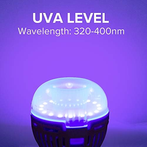 SANSİ 5 W UV LED Siyah ampul, UVA seviyesi 320-400nm ışık, Ultra Violet LED, karanlıkta Glow için Parti, cadılar Bayramı, vücut