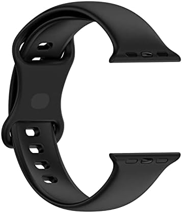 Yükseltme Bandı Apple Watch ile Uyumlu 42 / 44mm Erkekler için, yumuşak Silikon Su Geçirmez Yedek saat kordonları Spor saat kayışı