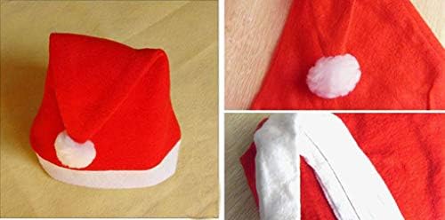 Dzrıge 6 Paket Noel Şapka Noel Baba Şapka Kırmızı Dokunmamış Kumaş Şapka Yetişkinler ıçin Unisex Tatil Noel Parti Malzemeleri