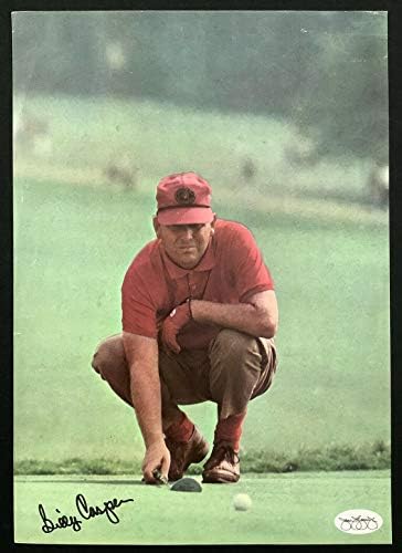 Billy Casper İmzalı Fotoğraf 8x11 Renkli Dergi Sayfası Golf Ustaları İmzalı JSA-İmzalı Golf Dergileri