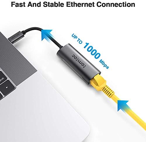 tomtoc 360 Koruyucu Laptop Çantası ile USB-C 3.0 Ethernet / Thunderbolt 3 / Tip C Gigabit Ethernet Adaptörü için 15 16 MacBook