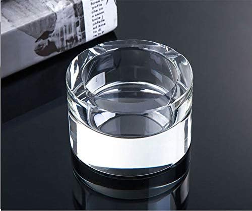 Lxuwbd-Kristal cam küllük sigara küllüğü açık küllük yuvarlak küllük taşınabilir küllük kapalı ve açık kullanım için uygun
