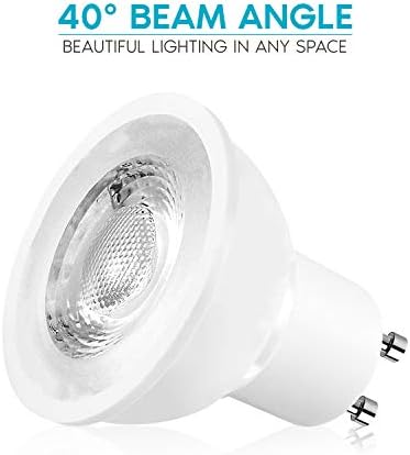 Luxrite MR16 GU10 LED Ampuller Kısılabilir, 50W Halojen Eşdeğeri, 3000K Yumuşak Beyaz, 500 Lümen, 120V Spot LED Ampul GU10, Kapalı