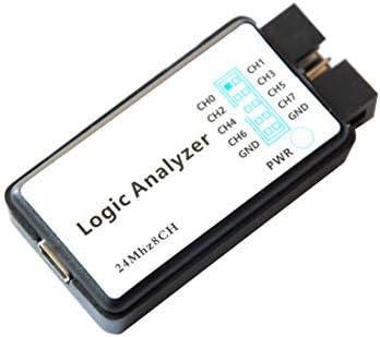 HıLetgo USB Mantık Analiz Cihazı İle EMI Ferrit Halka USB kablosu 24 MHz 8CH 24 MHz 8 Kanal UART IIC SPI Hata Ayıklama