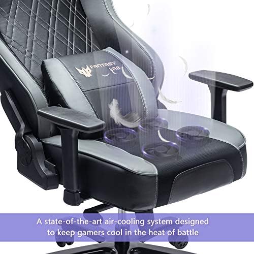 FANTASYLAB 400lb oyun sandalyesi Büyük Uzun Boylu Nefes Ofis Yarış bilgisayar sandalyesi, 3-D Ayarlanabilir Kol Dayama Hava Soğutma