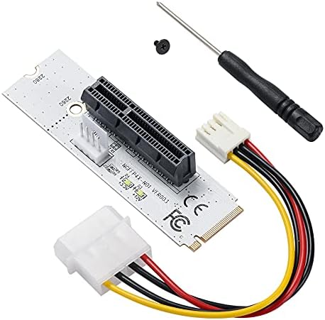 MZHOU 2 Paket PCI-E 4X için M. 2 NGFF Adaptör Kartı M. 2 Anahtar M Transferi Kart 4X Sinyal M2 Kart NVME ile ışık (2 Packs)