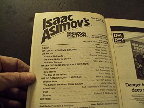 Isaac Asimov Bilim Kurgu Haziran 1980 Ted Reynolds, John Breen