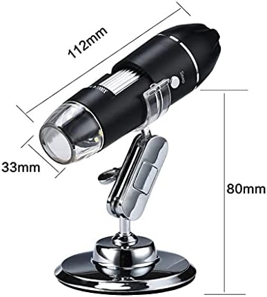 WPHPS SNGFD Ayarlanabilir 1600X3 in 1 USB Dijital Mikroskop Tipi-C Elektronik Mikroskop Kamera için 8 LED Zoom Büyüteç (Renk: