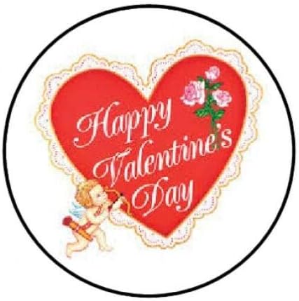 marka olmadan 48 Set Zarf Mühürler Etiketler Mutlu Sevgililer Günü Kalp Cupid 1.2 Yuvarlak