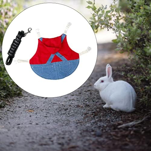 Baoblaze Tavşan Koşum Kobay Giysileri, Gelincik Giysileri ile Pet Tavşan Koşum ve Tasma Mini Küçük Hayvan Tasmaları için