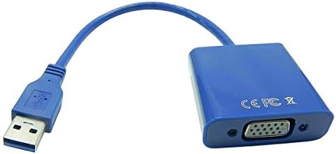 Mintata2019 USB3. 0 VGA Kablosu Çoklu Ekran Kablosu HD 1080 P Video Ekran Adaptörü Dönüştürücü ile Uyumlu Windows XP 7 8 8.1