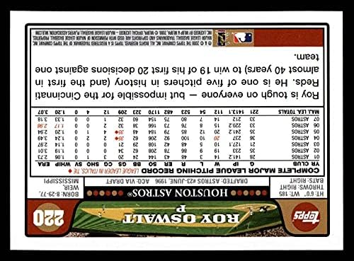 2008 Topps 220 Roy Oswalt Houston Astros (Beyzbol Kartı) NM/MT Astros