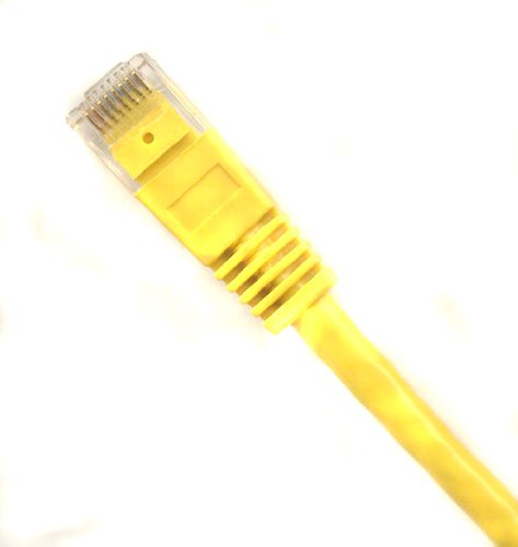 Ultra Spec Kabloları Paketi 75-Sarı 1FT Cat6 Ethernet Ağ Kablosu LAN İnternet Yama Kablosu RJ45 Gigabit