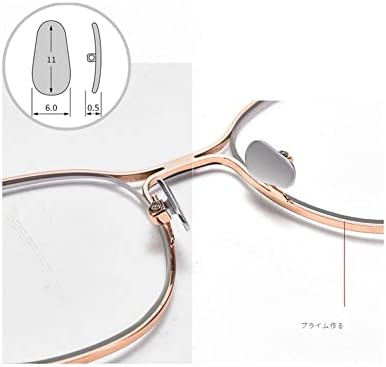 2 Pairs Seramik Gözlük Burun Yastıkları Miyopi Gözlük Vida Tipi Burun Pedi Aksesuarları-Gümüş