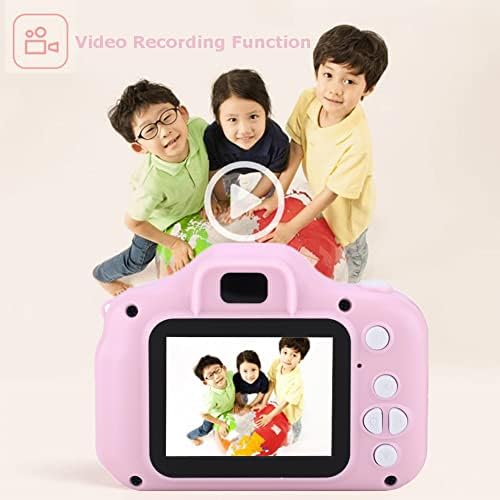 Çocuklar için Dijital Kamera, Oyuncak Kamera HD 1080P Video Kamera 2 İnç IPS Ekranlı Çocuk Kameraları Destek 32GB TF Kartı, Kızlar