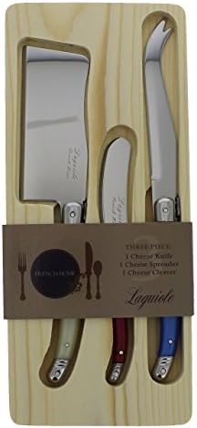 Laguiole 3 Parçalı Connoisseur Peynir Bıçağı Seti (Turkuaz) - Paslanmaz Çelik Peynir Bıçağı Seti - Peynir Serpme Makinesi-Partiler