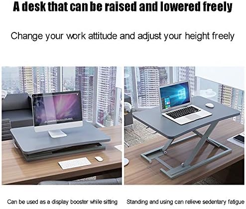YNAYG Laptop standı Yüksekliği Ayarlanabilir Ayakta Masası, 28 Taşınabilir Masa Yükseltici, kademesiz Kaldırma Premium Kompakt
