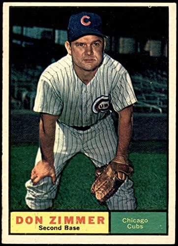 1961 Topps 493 Don Zimmer Chicago Cubs (Beyzbol Kartı) ESKİ / MT Yavruları