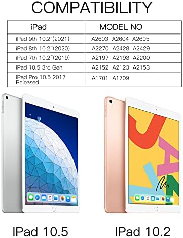 iPad 10.2 Arkadan Aydınlatmalı Klavye Kılıf ipad 9th Gen 2021/8th Gen 2020/7th Gen 2019/10.5 2019/2017 Hava 3rd Gen Akıllı Kılıf