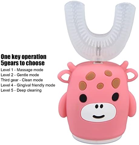 01 02 015 U Şekilli Diş Fırçası, 5 Mod Verimli Kullanışlı Elektrikli Diş Fırçası Günlük Diş Bakımı için(Büyük Çocuklar)