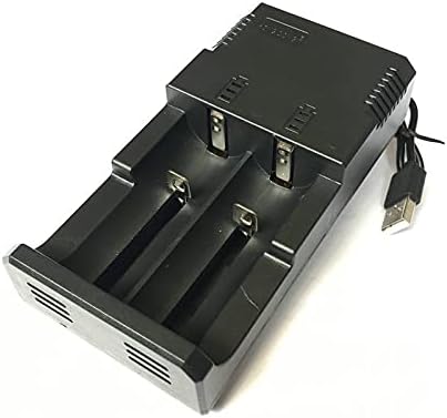 Şarj Edilebilir Piller Model 18650 Evrensel Şarj Cihazı İki Yuvalı Şarj Cihazı USB Fişi Şarj Cihazı Lityum Pil Şarj Cihazı. 2