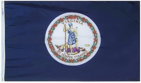 Annin Flagmakers Virginia Eyalet Yard Bayrağı ABD-Resmi Devlet Tasarım Özelliklerine göre Üretilmiştir, (Model 145660) 3x5 ft.