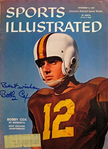 Cox, Bobby 11/4/57 imzalı dergi