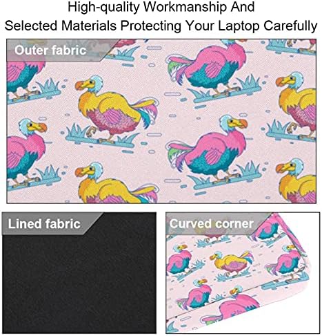 Bilgisayarlar için bilgisayar Çantası Çanta Hafif 15 İnç Laptop Çantası İş Messenger Sevimli Dodo Biids Desen