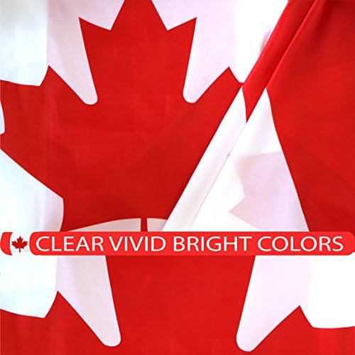 G128-Kanada (Kanada) Bayrağı | 3x5 feet / Baskılı-Canlı Renkler, Pirinç Grometler, Kaliteli Polyester