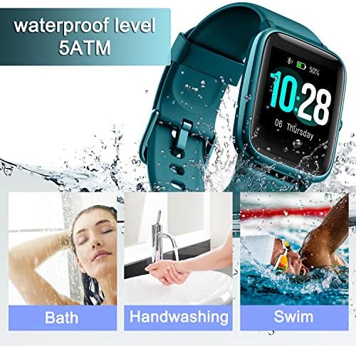 Android ve iOS Telefonlar için Kalp Hızı Monitörü ile GOIACII Erkek Akıllı İzle, 1.3-inç Ekran Dokunmatik LCD Ekran ile su geçirmez