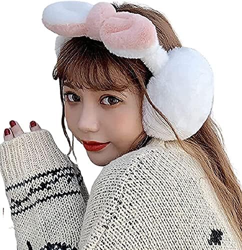 Şık sevimli açık kulak ısıtıcıları kadın Sıcak Yumuşak Earmuffs Kış Sevimli Soğuk Geçirmez kulak ısıtıcı Pretty (Renk: Beyaz,