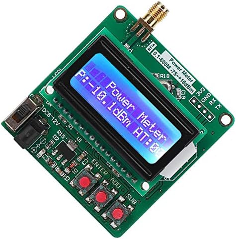 Cloudbox RF Güç Dedektörü-Dijital RF Güç Ölçer Dedektörü-75- + 16dBm Ultra Küçük LCD Otomatik Arka Işık Frekans Zayıflama Modülü