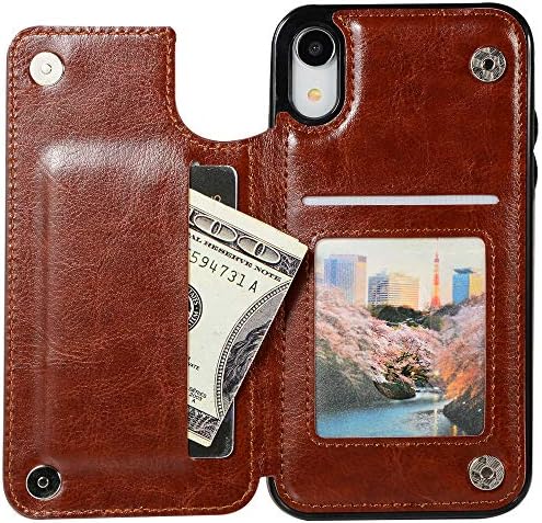 Telefon iphone için kılıf XR KIMLIK ve kredi kart tutucu Yuvaları Cepler Cüzdan arka kapak Kapak Folio Deri Cep Aksesuarları